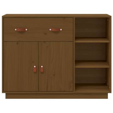 Sideboard Honey Brown 98.5x40x75 cm Solid Wood Pine