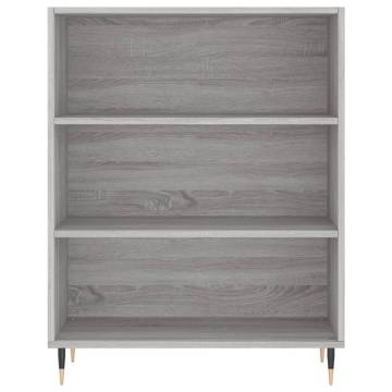 Bookcase Grey Sonoma 69.5x32.5x90 cm Engineered Wood