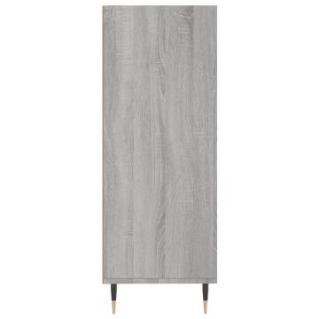 Bookcase Grey Sonoma 69.5x32.5x90 cm Engineered Wood