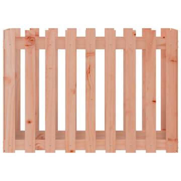 Garden Raised Bed with Fence Design 100x50x70 cm Solid Wood Douglas