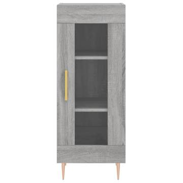 Highboard Grey Sonoma 34.5x34x180 cm Engineered Wood