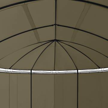 Gazebo with Curtains 520x349x255 cm Taupe 180 g/m²