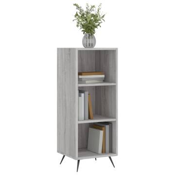 vidaxL Shelf Cabinet Grey Sonoma 34.5x32.5x90 cm Engineered Wood