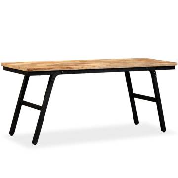 Bench Reclaimed Teak and Steel 110x35x45 cm