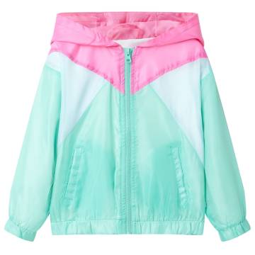 Kids' Hooded Jacket with Zip Multicolour 104