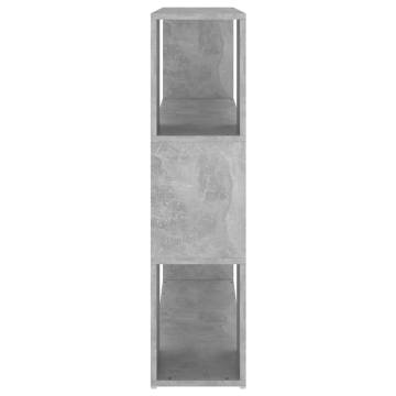 Book Cabinet Room Divider Concrete Grey 100x24x94 cm