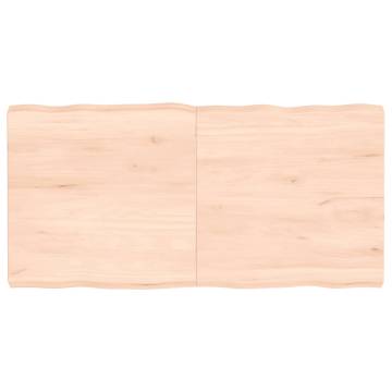 Table Top 120x60x(2-6) cm Untreated Solid Wood Live Edge