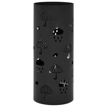 Umbrella Stand Umbrellas Steel Black