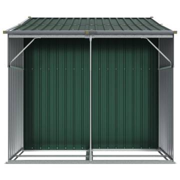 Garden Shed Green 277x192.5x179 cm Galvanised Steel