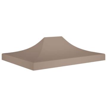 Party Tent Roof 4x3 m Taupe 270 g/m²