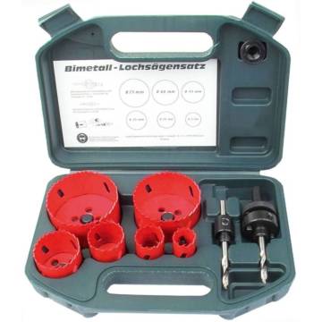 Brüder Mannesmann Eight Piece Hole Saw Set HSS 44100