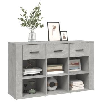 Sideboard Concrete Grey 100x30x59.5 cm Engineered Wood