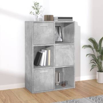 Storage Cabinet Concrete Grey 60x29.5x90 cm Engineered Wood