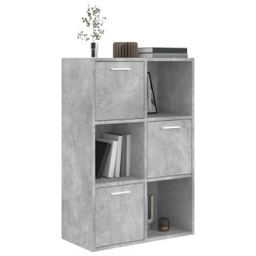 Storage Cabinet Concrete Grey 60x29.5x90 cm Engineered Wood