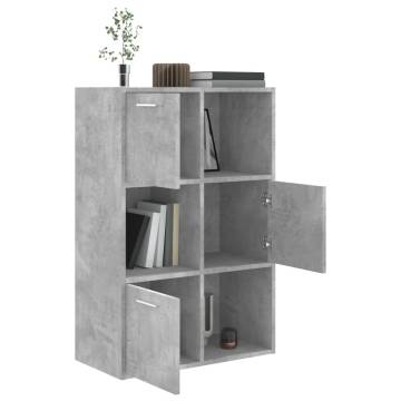 Storage Cabinet Concrete Grey 60x29.5x90 cm Engineered Wood