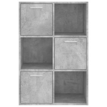 Storage Cabinet Concrete Grey 60x29.5x90 cm Engineered Wood