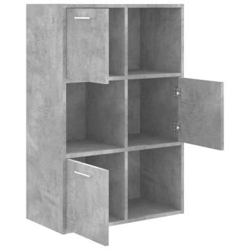 Storage Cabinet Concrete Grey 60x29.5x90 cm Engineered Wood