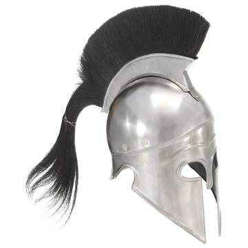 Greek Warrior Helmet Antique Replica LARP Silver Steel