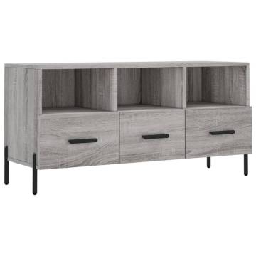 TV Cabinet Grey Sonoma 102x36x50 cm Engineered Wood