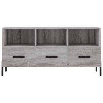 TV Cabinet Grey Sonoma 102x36x50 cm Engineered Wood