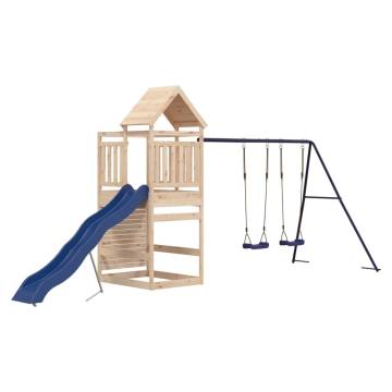 Outdoor Playset Solid Wood Pine