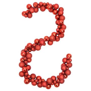 Christmas Balls Garland Red 175 cm Polystyrene