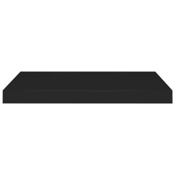 Floating Wall Shelves 4 pcs Black 60x23.5x3.8 cm MDF