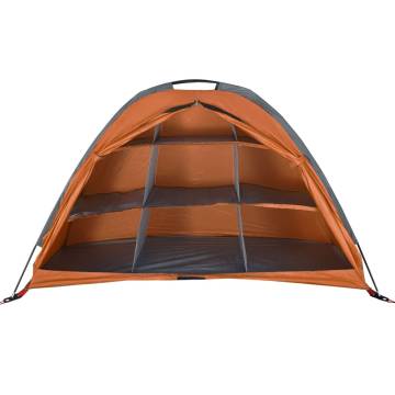 Storage Tent 9 Compartments Grey&Orange 125x50x68 cm 185T Taffeta