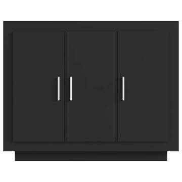 Sideboard Black 92x35x75 cm Engineered Wood