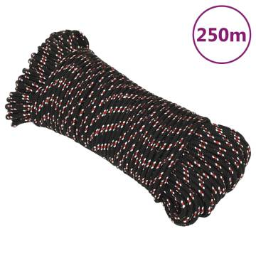 Boat Rope Black 3 mm 250 m Polypropylene