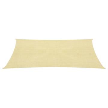 Sunshade Sail HDPE Square 3.6x3.6 m Beige