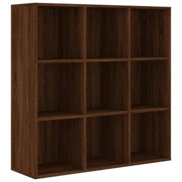 Book Cabinet Brown Oak 98x29x97.5 cm