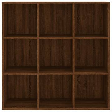 Book Cabinet Brown Oak 98x29x97.5 cm