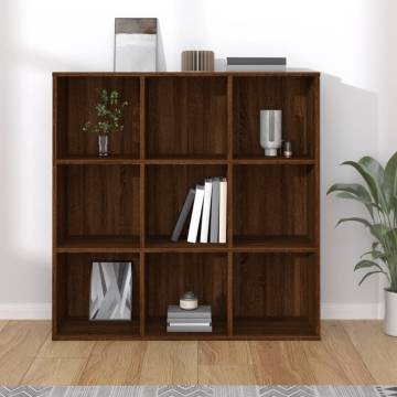 Book Cabinet Brown Oak 98x29x97.5 cm