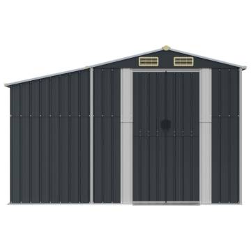 Garden Shed Anthracite 277x192.5x179 cm Galvanised Steel