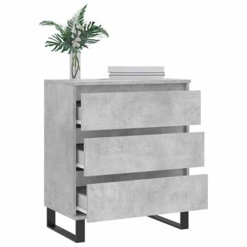 Sideboard Concrete Grey 60x35x70 cm Engineered Wood