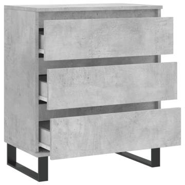 Sideboard Concrete Grey 60x35x70 cm Engineered Wood