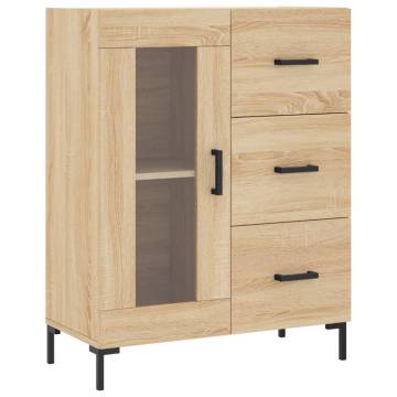 Highboard Sonoma Oak 69.5x34x180 cm Engineered Wood