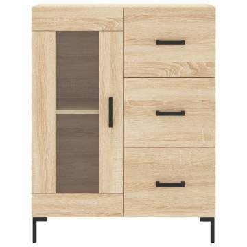 Highboard Sonoma Oak 69.5x34x180 cm Engineered Wood