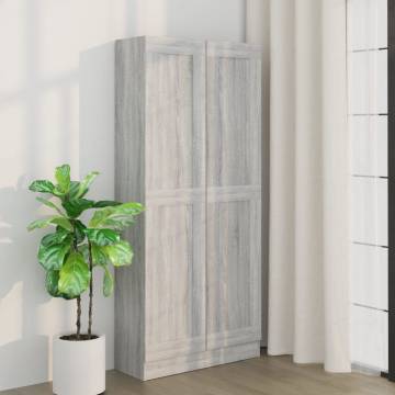 Book Cabinet Grey Sonoma 82.5x30.5x185.5 cm Engineered Wood