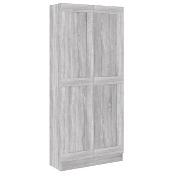 Book Cabinet Grey Sonoma 82.5x30.5x185.5 cm Engineered Wood