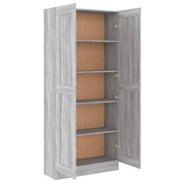 Book Cabinet Grey Sonoma 82.5x30.5x185.5 cm Engineered Wood