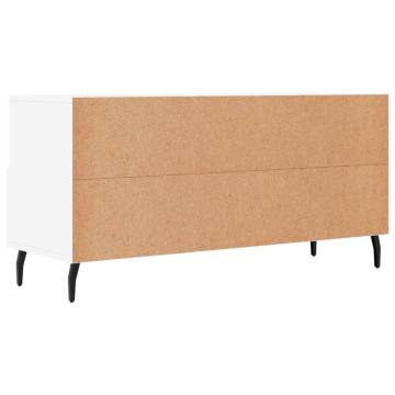 TV Cabinet White 102x36x50 cm Engineered Wood