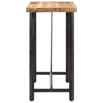 Bar Table 110x55x107 cm Solid Wood Mango and Iron