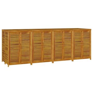 Garden Storage Box 280x87x104 cm Solid Wood Acacia