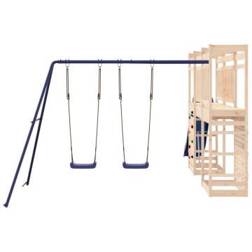 Outdoor Playset Solid Wood Pine