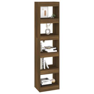 Book Cabinet/Room Divider Brown Oak 40x30x166 cm