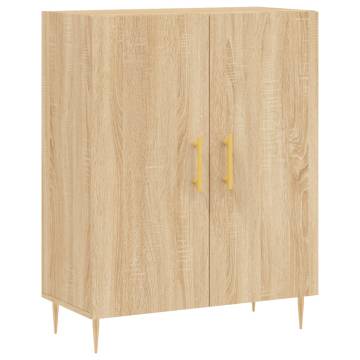 Highboard Sonoma Oak 69.5x34x180 cm Engineered Wood