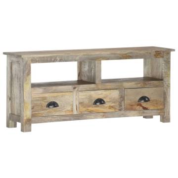 TV Cabinet 110x30x50 cm Solid Mango Wood