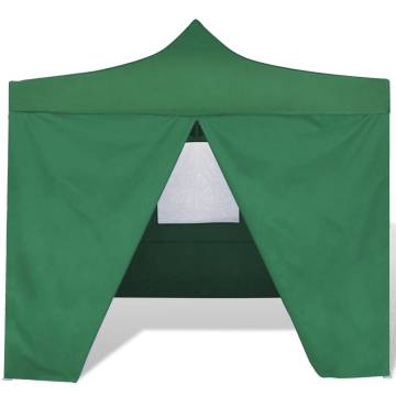 Foldable Tent 3x3 m with 4 Walls Green